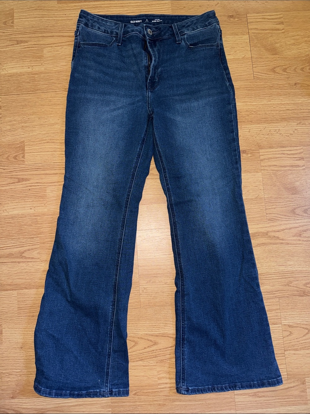Old Navy Blue Wide Leg Flare Jeans